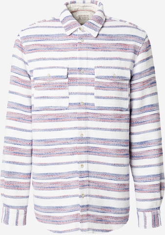 SCOTCH & SODA Regular fit Button Up Shirt in White: front