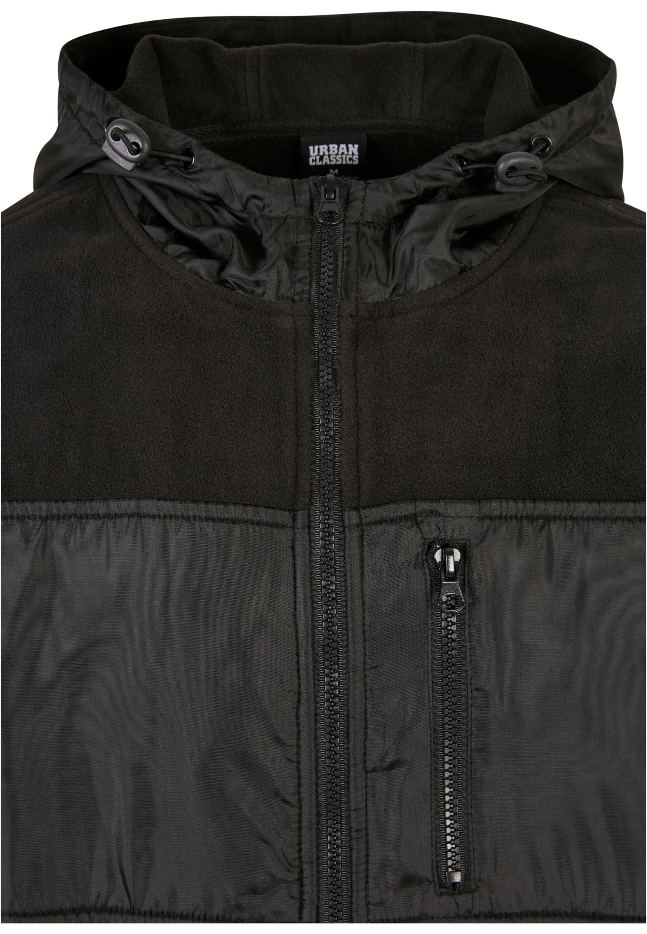 Jachetă  fleece de la Urban Classics pe negru