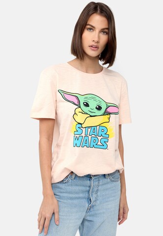Recovered T-Shirt 'Star Wars The Mandalorian Child' in Beige
