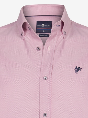 DENIM CULTURE Regular fit Overhemd 'Fedro' in Roze
