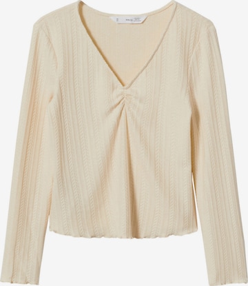 MANGO Shirt 'FIGO' in Beige: front