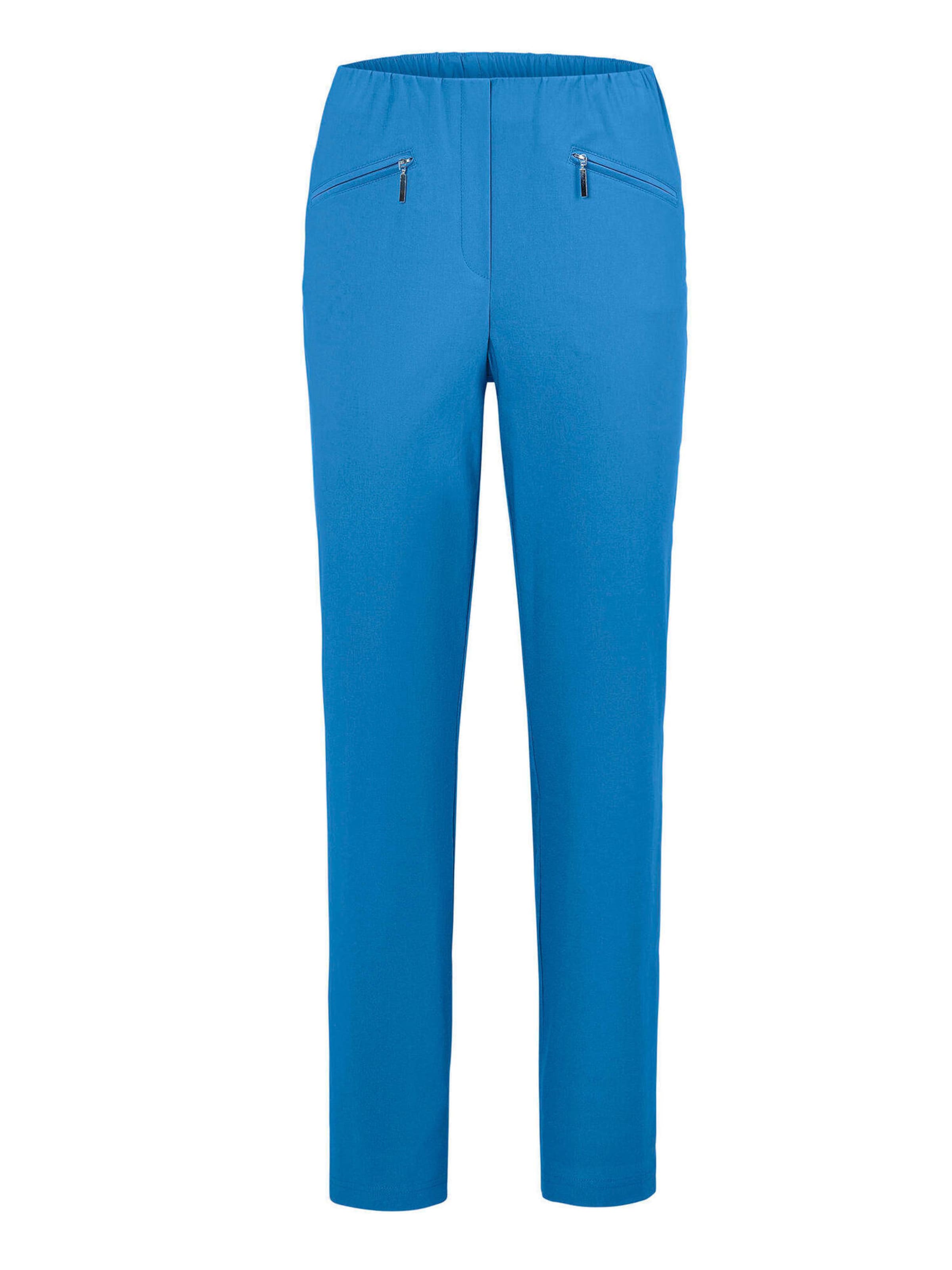 Coupe slim Pantalon ' LOUISA ' Goldner en bleu : devant