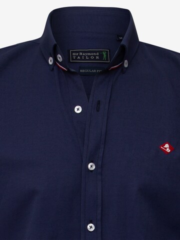 Sir Raymond Tailor Regular fit Button Up Shirt 'Tahran' in Blue