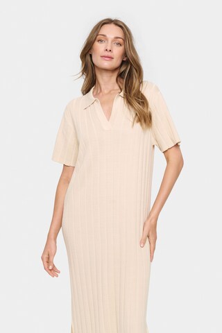 SAINT TROPEZ Knit dress 'Fumiko' in Beige