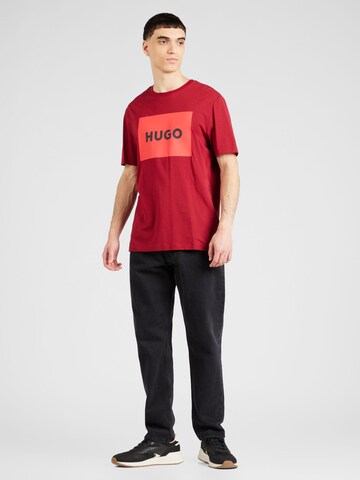 HUGO Shirt 'Dulive222' in Red