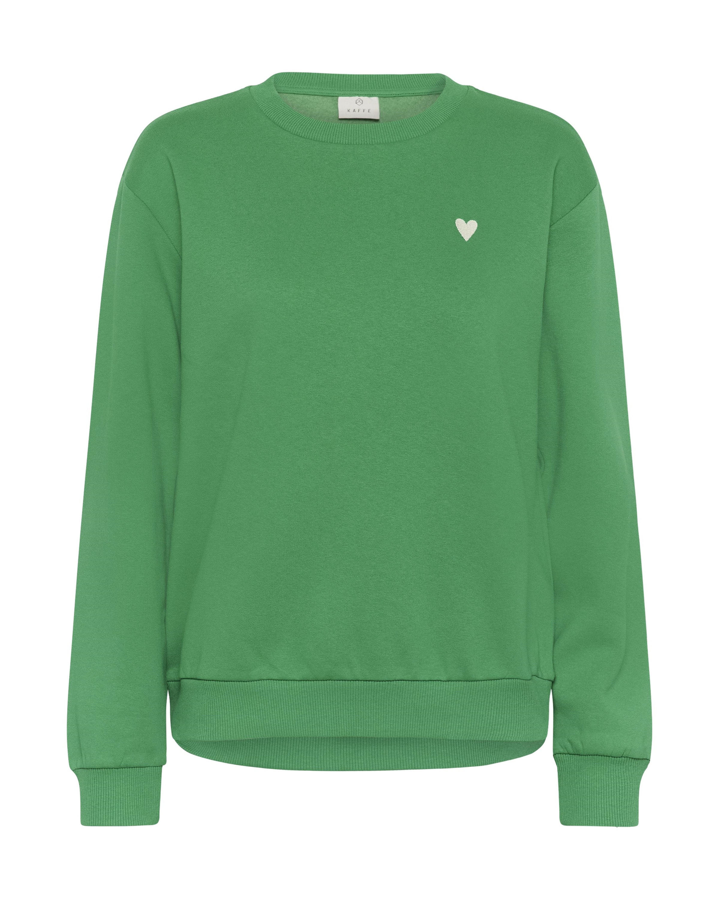 Kaffe Sweatshirt 'KALiddy' in Green: front