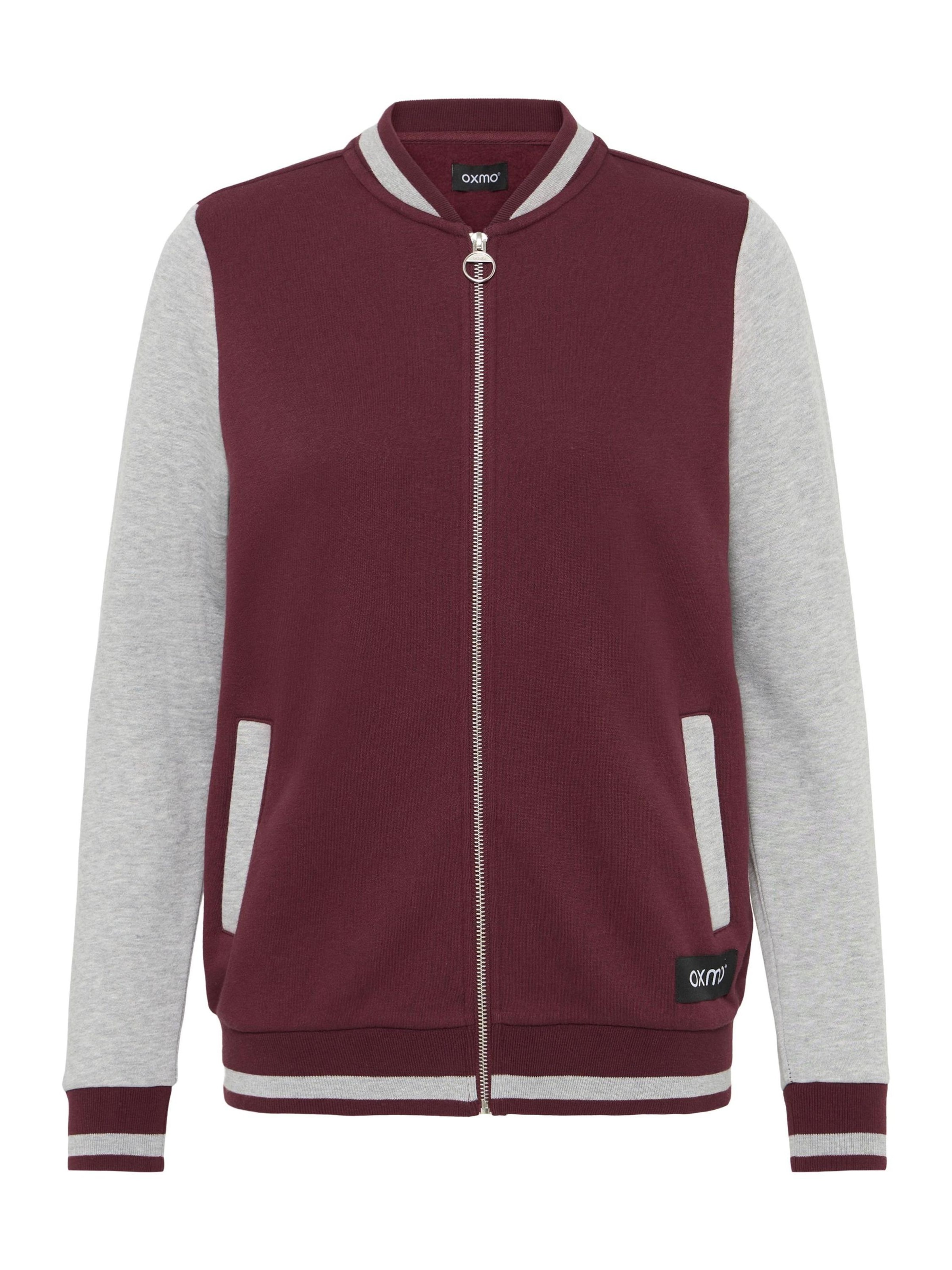 Veste de survêtement ' OXONANA SWEAT JACKET ' Oxmo en rouge : devant