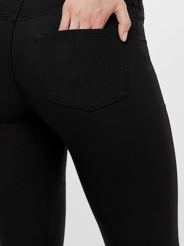 PIECES Flared Trousers in Black