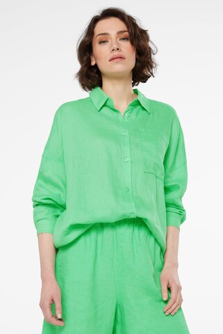 SENSES.THE LABEL Blouse in Green: front
