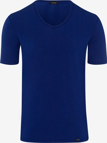 Hanro T-Shirt 'Natural Function' in Blau: predná strana