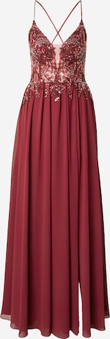 Robe de soirée mascara en violet : devant