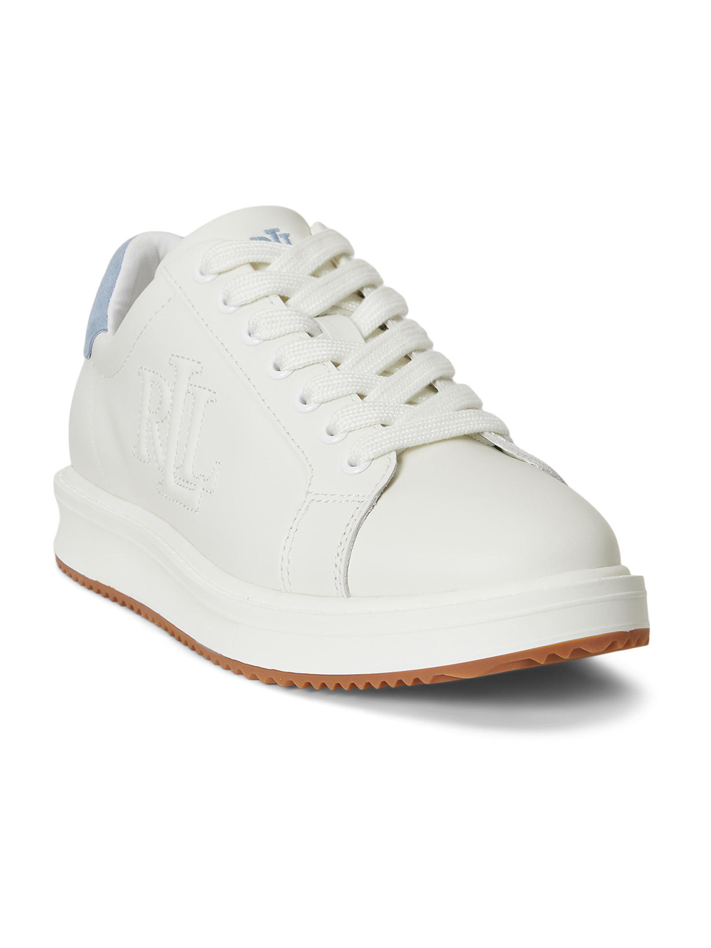 Baskets basses 'AINSLEY' Lauren Ralph Lauren en blanc : devant