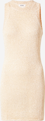Robes en maille 'Rania' Monki en beige : devant