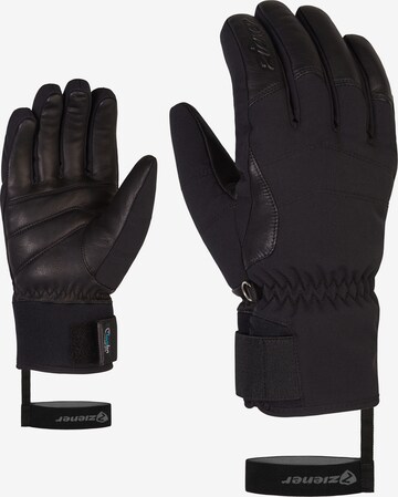 ZIENER Athletic Gloves 'KALE AS(R) AW' in Black: front