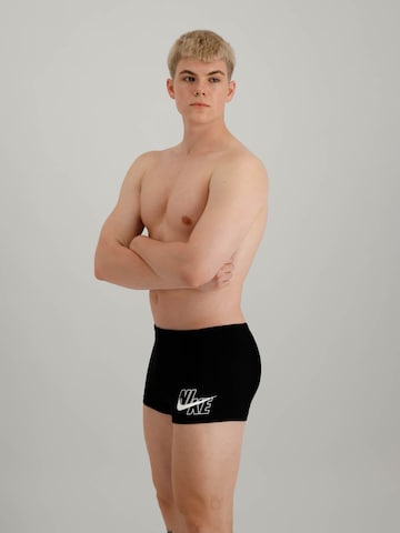 Nike Swim Sportbadehose in Schwarz