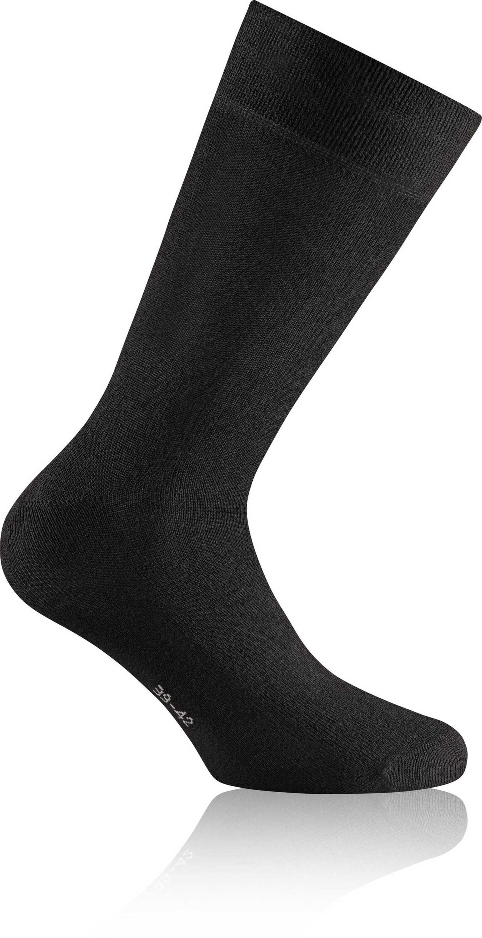 Rohner Socks Socken in Schwarz: Vorderseite
