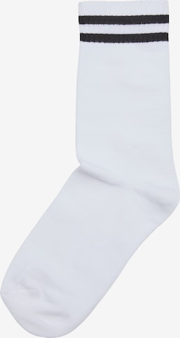 Chaussettes DEF en blanc : devant