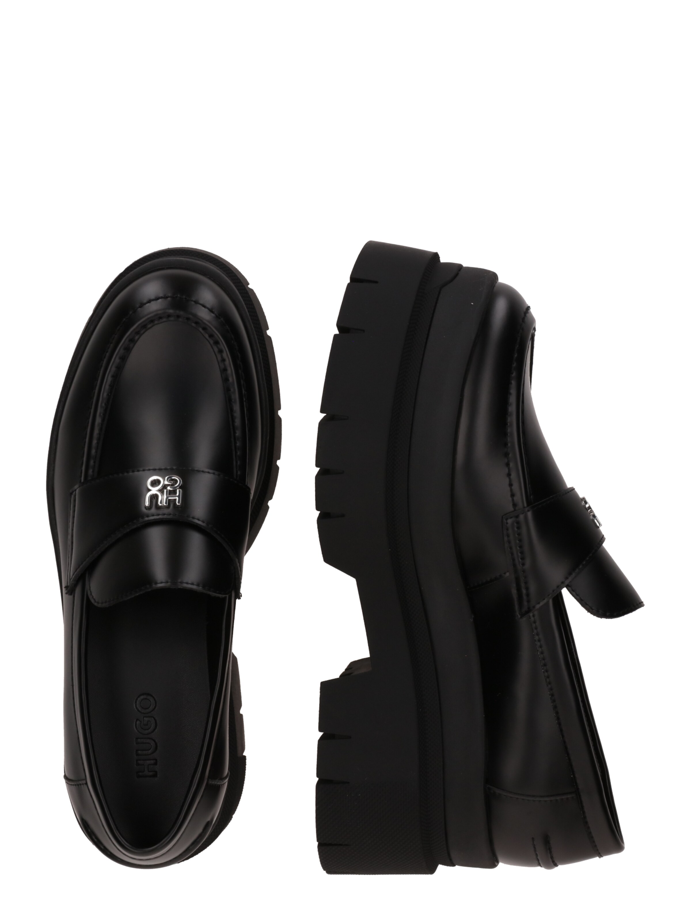 HUGO Slipper 'Kris' in Schwarz