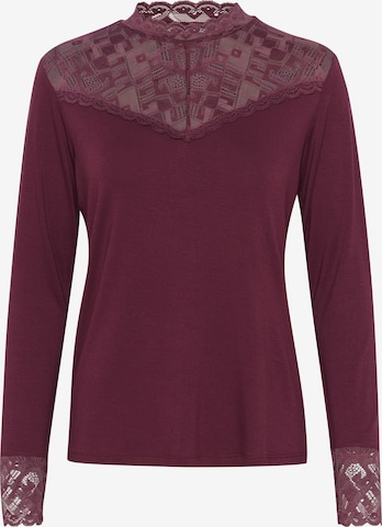 Cream Blouse in Rood: voorkant