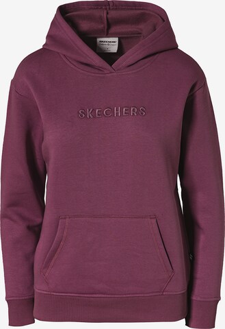 SKECHERS Sweatshirt in Purple: front