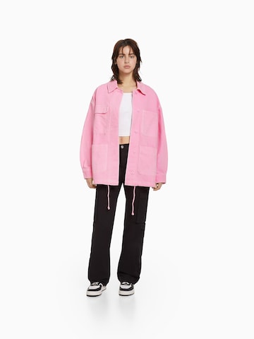 Veste mi-saison Bershka en rose