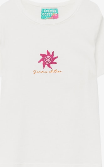 Pull&Bear T-shirt en beige / caramel / rose, Vue avec produit