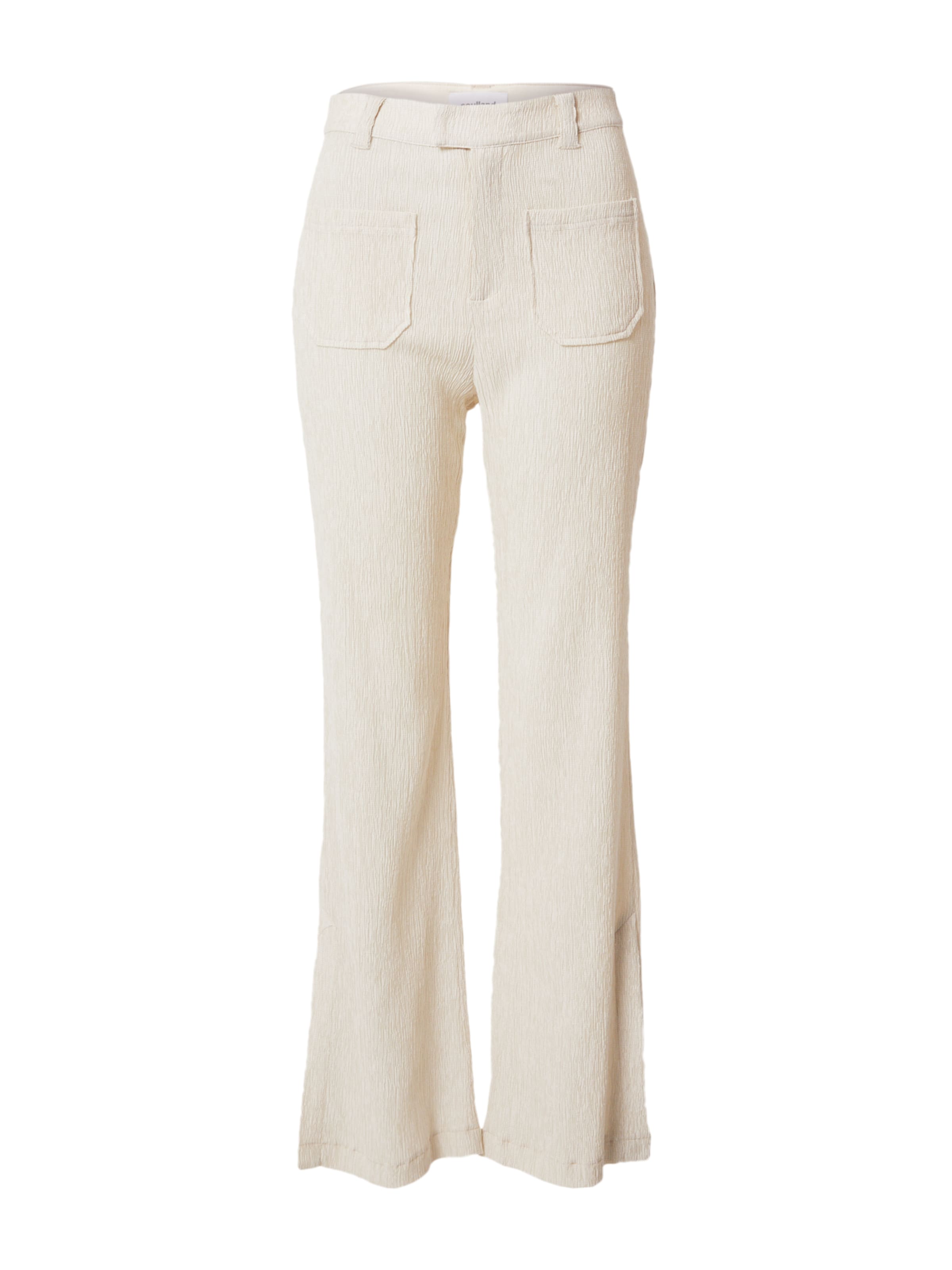 Soulland Boot cut Trousers 'Kody' in Beige: front