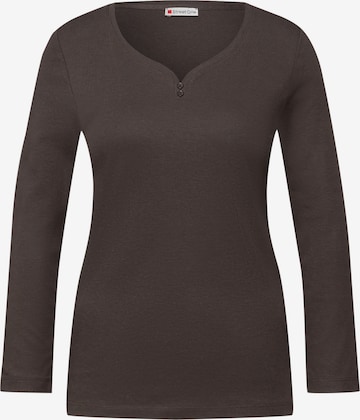 STREET ONE Shirt in Brown: front