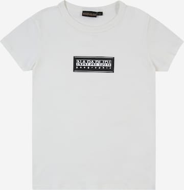 NAPAPIJRI Футболка 'CHAMOIS' в Белый: спереди