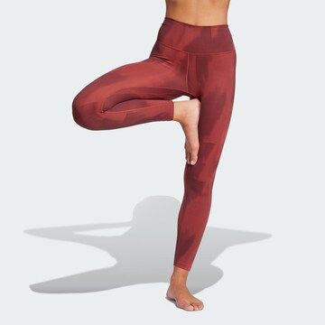 ADIDAS PERFORMANCE Skinny Sportbroek 'All Me' in Rood: voorkant