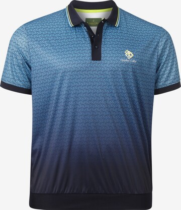 Charles Colby Poloshirt ' Earl Briccs ' in Blau: predná strana