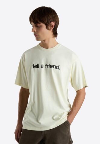 T-Shirt 'Tell A Friend' VANS en beige : devant