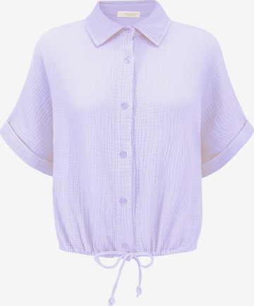 SASSYCLASSY Bluse in Lila: Vorderseite