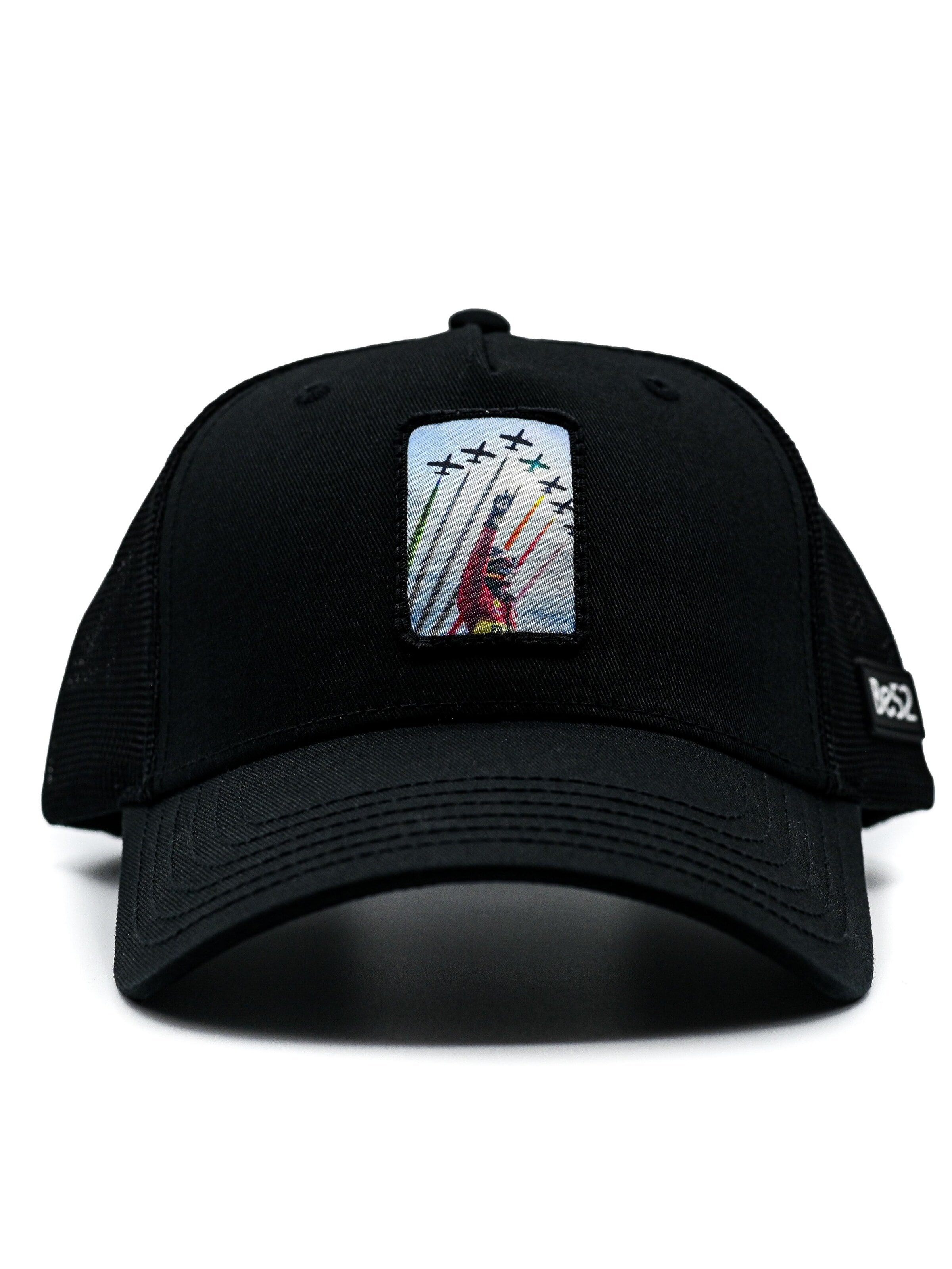 Cappello da baseball 'Scuderia' di Be52 in nero