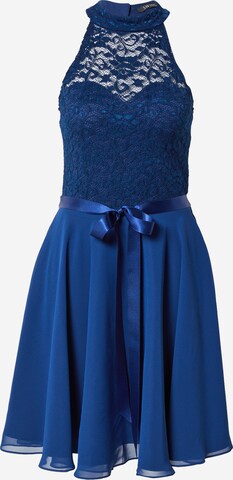 SWING Koktejlové šaty – modrá: přední strana