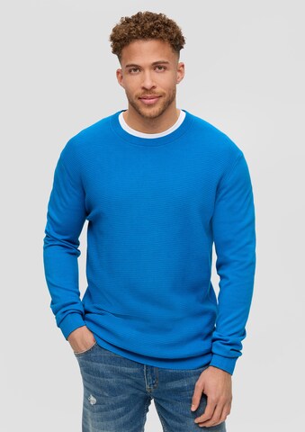 s.Oliver Men Tall Sizes Pullover in Blau: Vorderseite