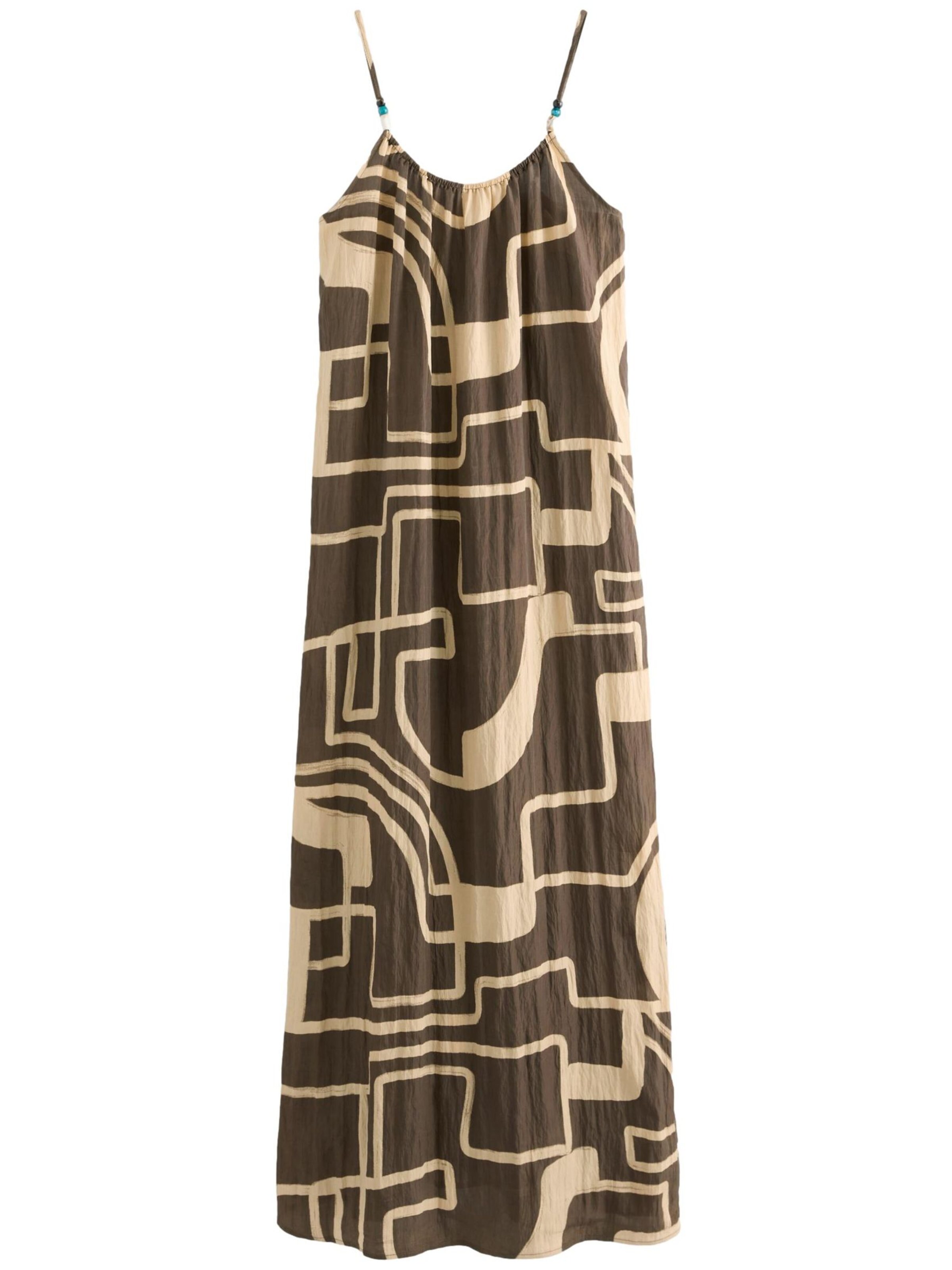 Next Letní šaty – hnědá: přední strana