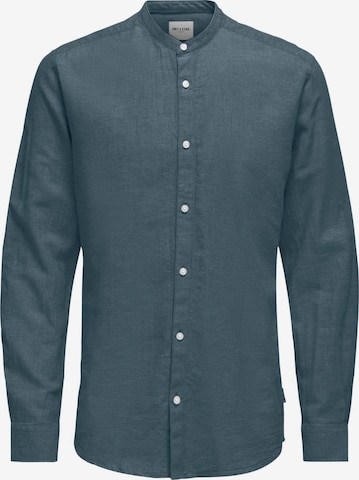 Only & Sons Slim Fit Hemd 'CAIDEN' in Blau: Vorderseite