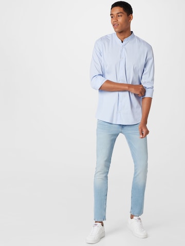 STRELLSON Slim fit Overhemd 'Siro' in Blauw