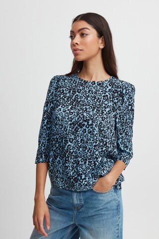 b.young - Blusa 'Josa' en azul: frente