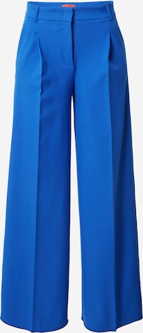 MAX&Co. Wide leg Pleated Pants 'MORFEO' in Blue: front