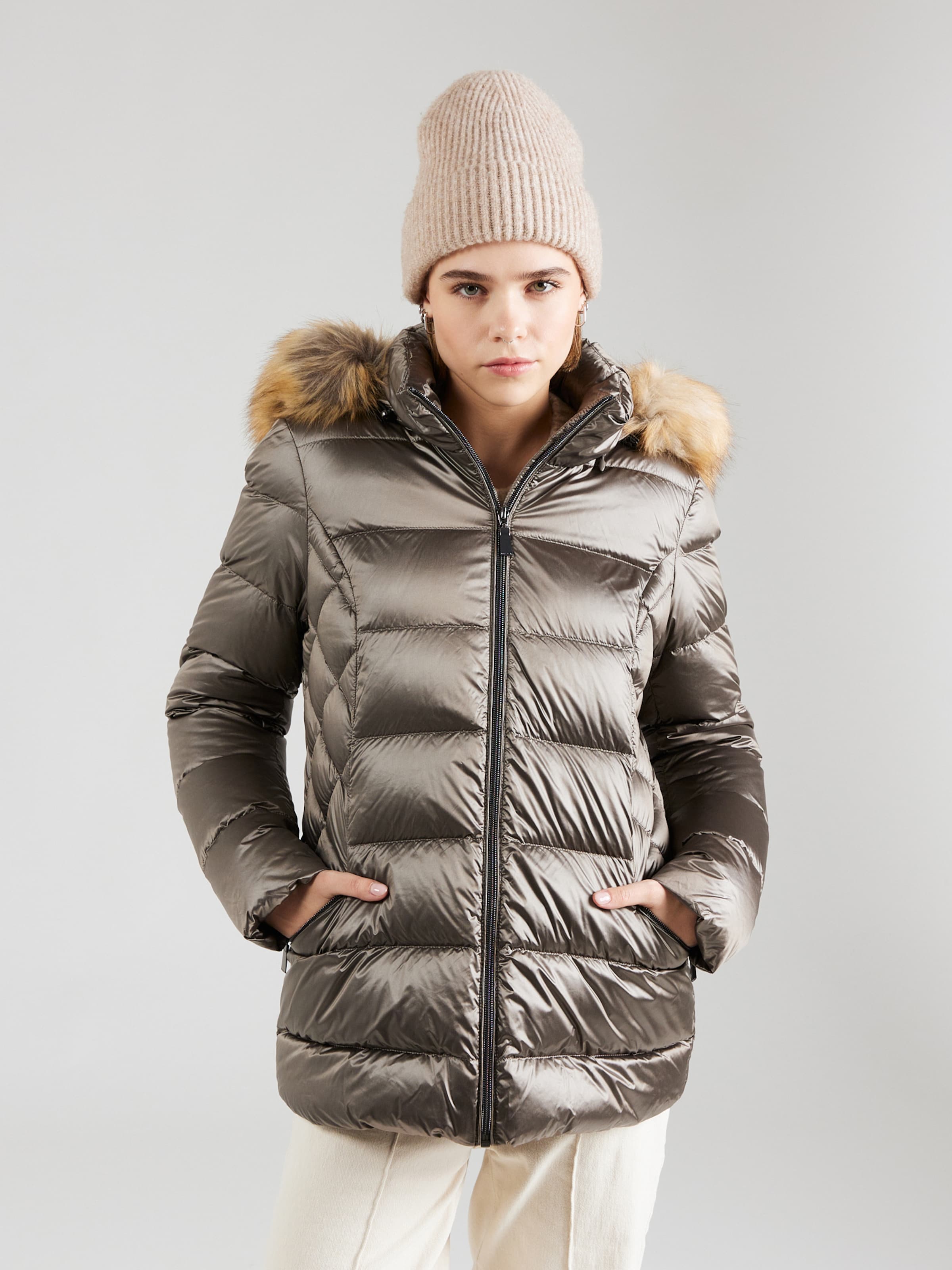 COMMA Winter Jacket in Mocha | ABOUT YOU