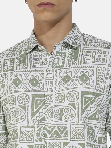 Campus Sutra Regular fit Overhemd 'Troy' in Groen