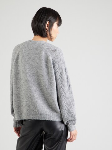 OBJECT Knit cardigan 'OBJFLORA' in Grey
