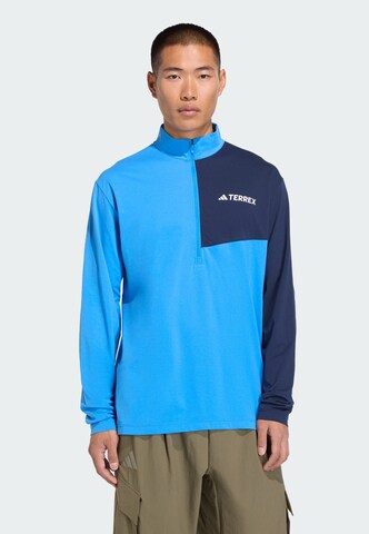 Maglia funzionale di ADIDAS TERREX in blu: frontale