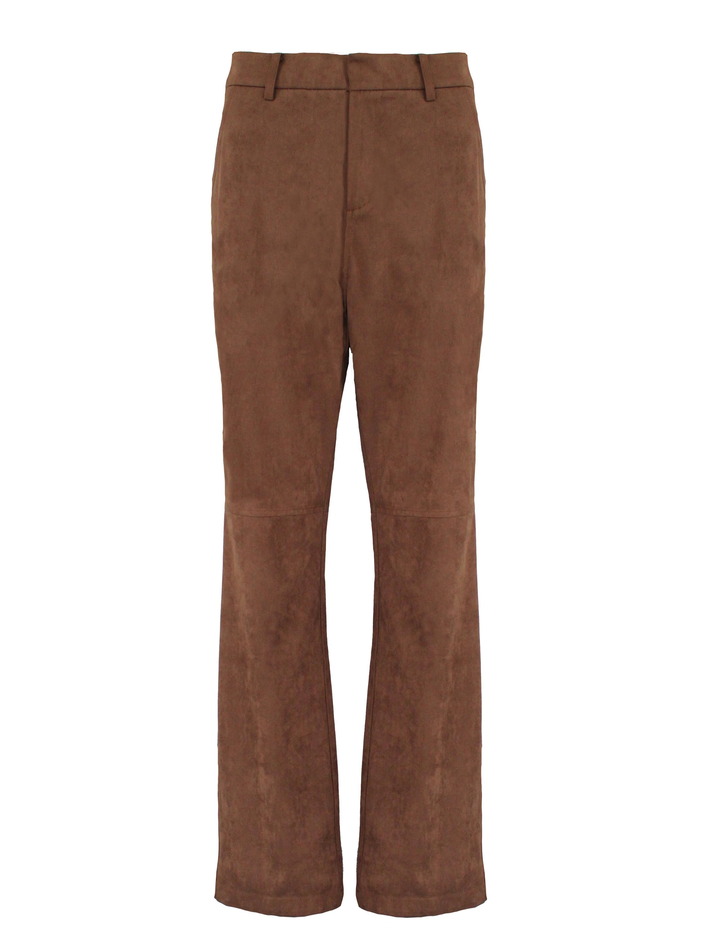 Honnête Atelier Regular Trousers 'Victoria' in Brown