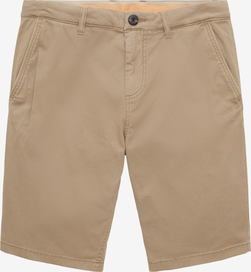 Regular Pantalon chino TOM TAILOR en beige : devant