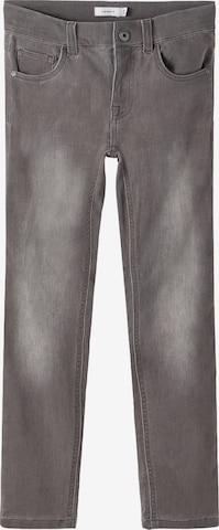 NAME IT - Skinny Vaquero 'Theo' en gris: frente