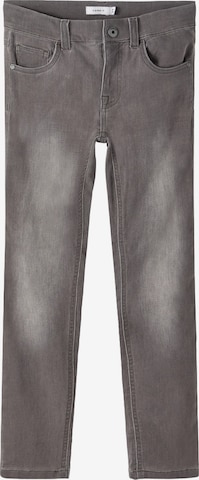 NAME IT Skinny Jeans 'Theo' in Grijs: voorkant