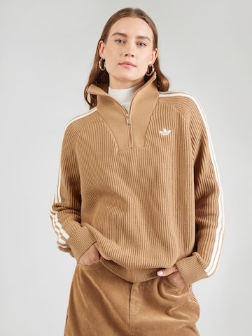 ADIDAS ORIGINALS Trui in Bruin: voorkant